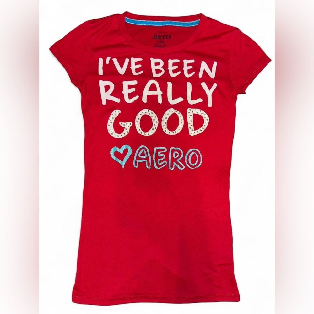 Early 2000s Aero Tee Shirt ❤️⋆❅*𖢔⋆⁺₊❆.